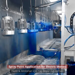 electric motor wet paint spray application booth_0