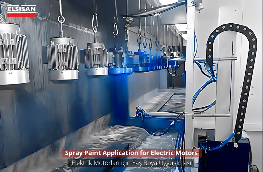 electric motor wet paint spray application booth_0