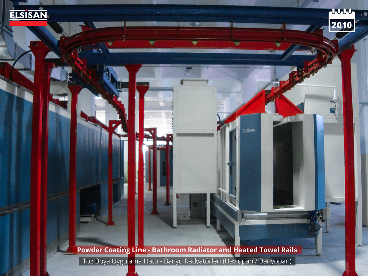 powder coating line for bathroom radiators - 1