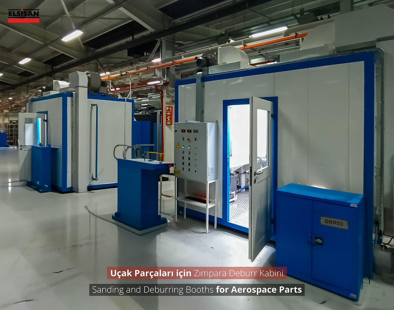 Sanding And Deburring Booths For Aerospace Parts - Elsisan - Painting Lines