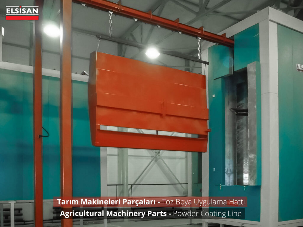 agricultural machinery parts powder coatingline-5