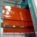 agricultural machinery parts powder coatingline-6