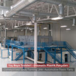 conveyorised automative plastic parts spray painting line Mexico Leon - SM