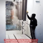 Metal parts powder coating with pretreatment and shotblasting-2