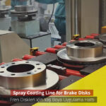 disk brake spray coating line - fren diski yas boya hatti - Elsisan-conveyor transfer