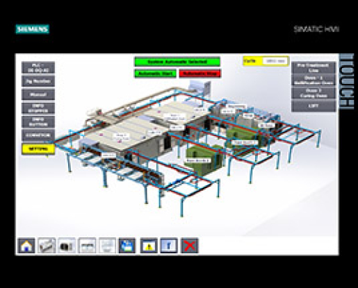 Second view of Control Panel for Spray Coating Line