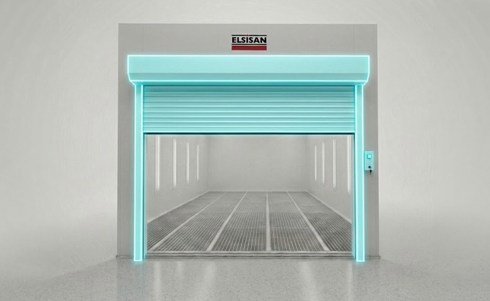 Elsisan boya kabini rulo kapı sistemi